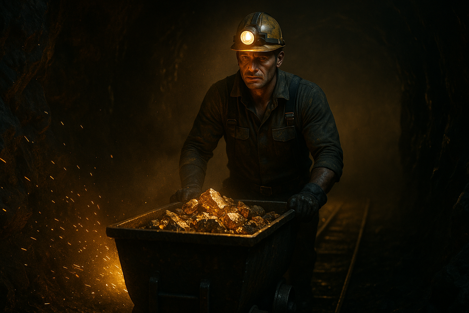 Operação de mineração de ouro